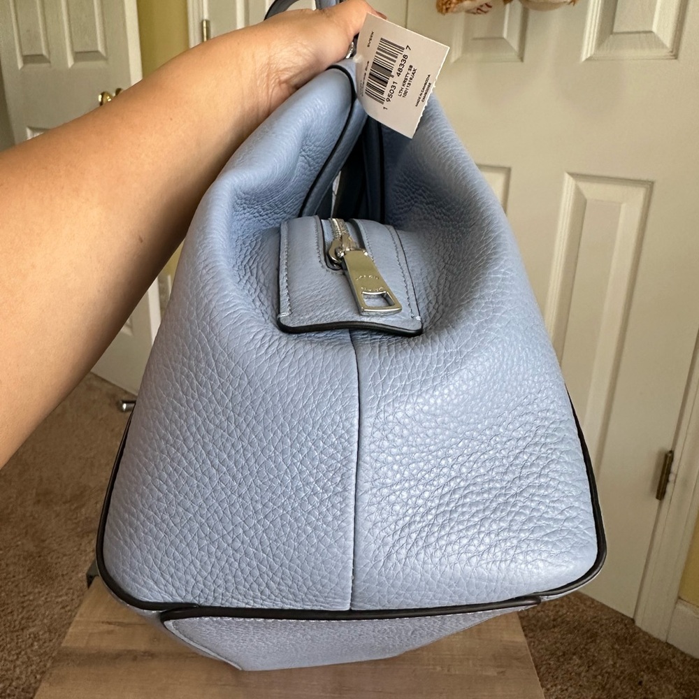 Sold- Coach Kristy Marble Blue Leather Large Shoulder Bag, New with Tag, #C6231 - Picture 10 of 12